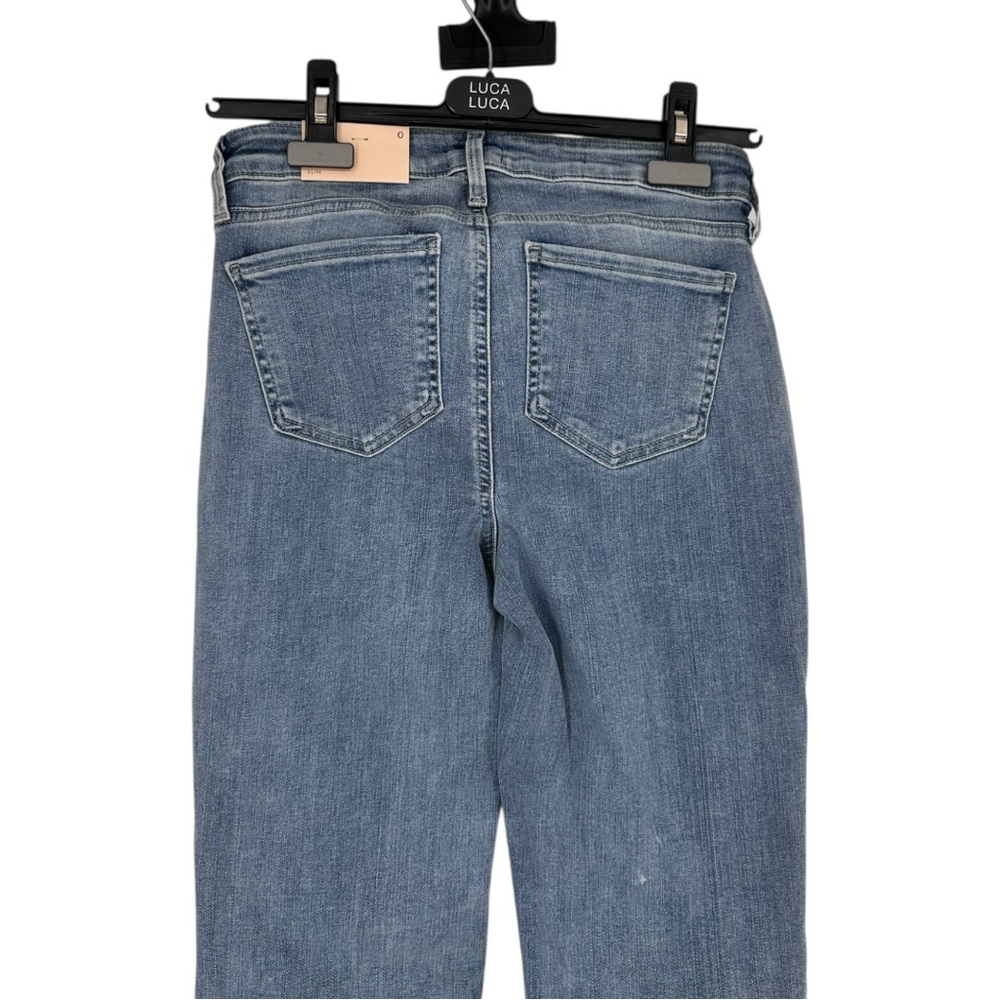 NYDJ Sheri Slim Jeans in Haley Wash size 0 NWT Stretch Pockets Medium Wash - Picture 7 of 14